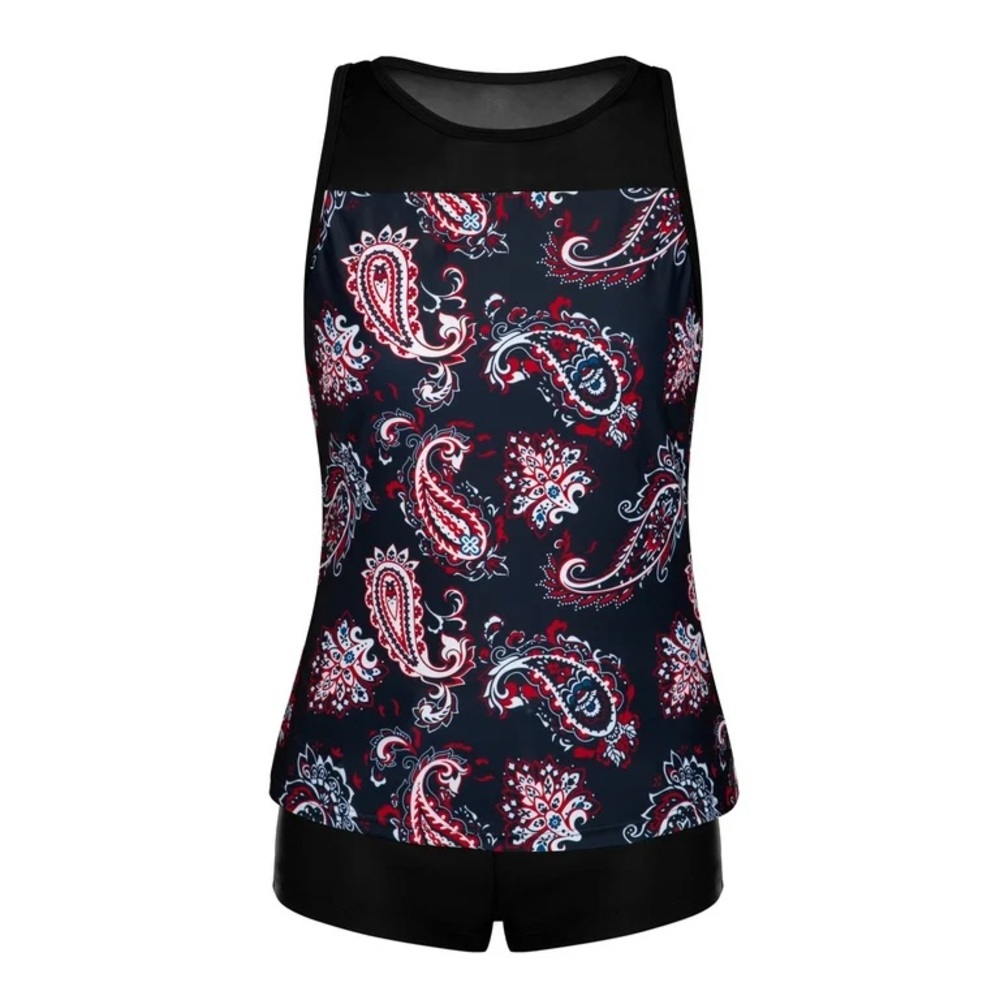 Tankini Swimsuits for Women with Shorts Athletic Two Piece Bathing Suit - Picture 4 of 10